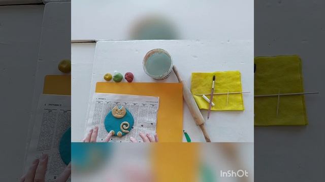 Урок лепки для детей 8-9 лет "Котик с картинкой" смотреть онлайн