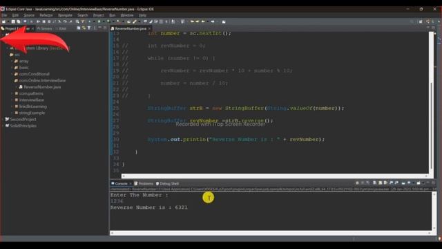 Interview Base Java Program of Reverse Number with Variations. смотреть онлайн