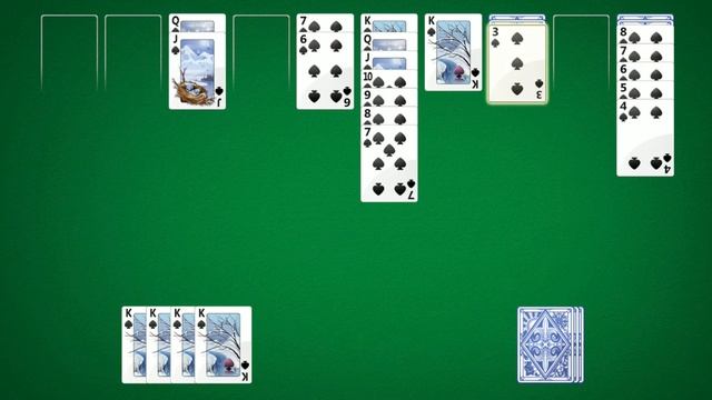 Microsoft Spider Solitaire смотреть онлайн