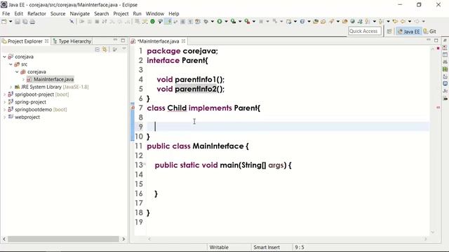 Interface in Java || OOPs ||Explanation in Telugu ( తెలుగులో ) смотреть онлайн