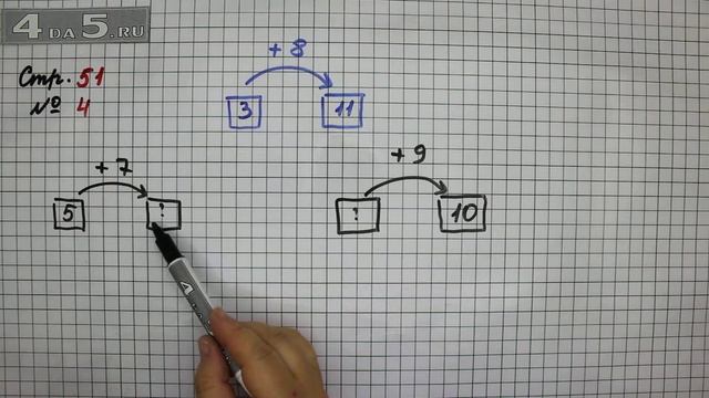 Страница 51 Задание 4 – Математика 2 класс Моро М.И. – Учебник Часть 1 смотреть онлайн