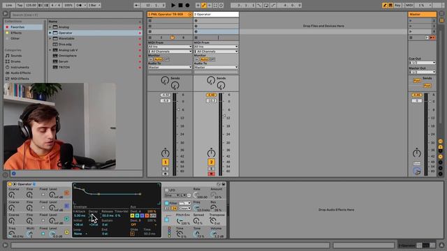 How to Make a Kick Drum in Operator + Free Drum Rack | Ableton Tutorial смотреть онлайн