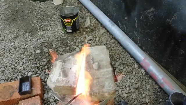 Плавка меди, интересный эффект смотреть онлайн