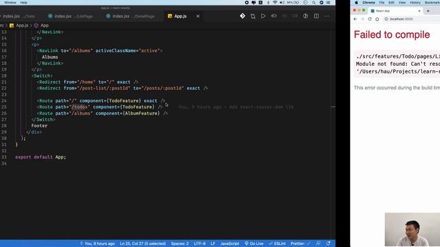 ReactJS: 09-08 Nested routing смотреть онлайн