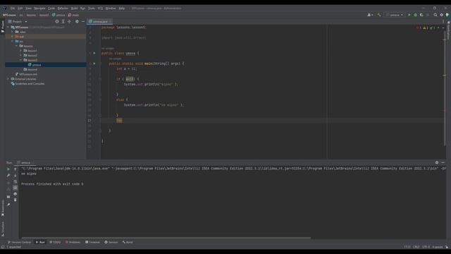 Вивчаю JAVA. 4_Умова if-else та цикл for смотреть онлайн