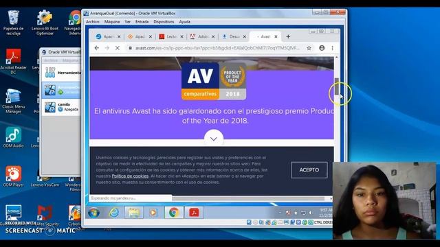 Instalación de OpenOffice, Antivirus... Máquina Virtual смотреть онлайн