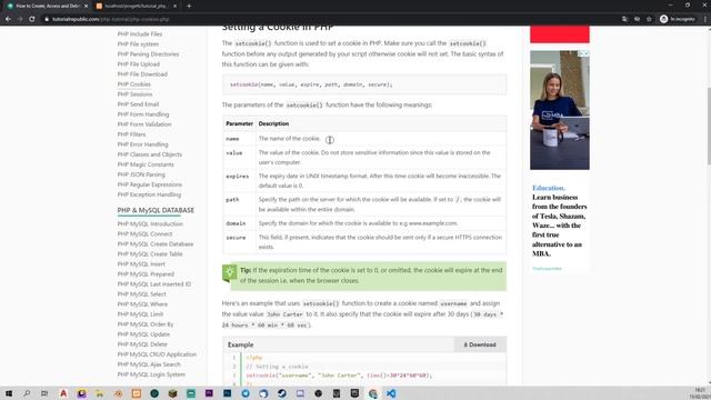 PHP Tutorial Italiano 19 - Cosa sono i COOKIE смотреть онлайн