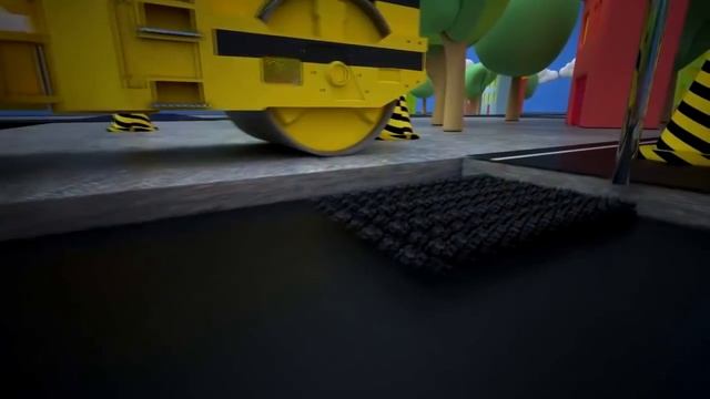 Learning Construction Vehicles for Kids I Concrete Mixer and Roller and Crane смотреть онлайн