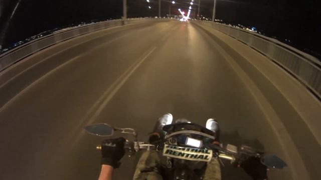 Ночной прохват по Саратову и Энгельсу на DRZ400SM
