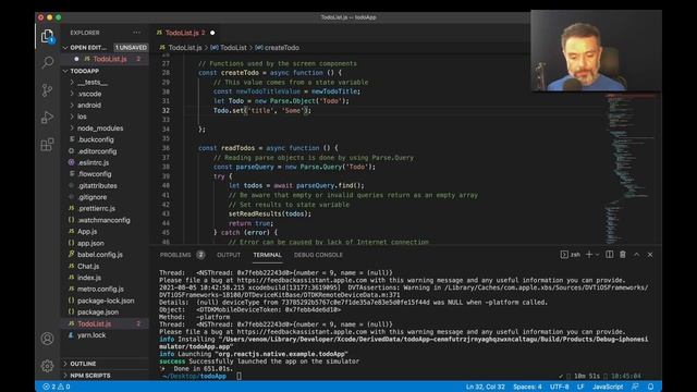 React Native and Parse - Data Objects - String смотреть онлайн