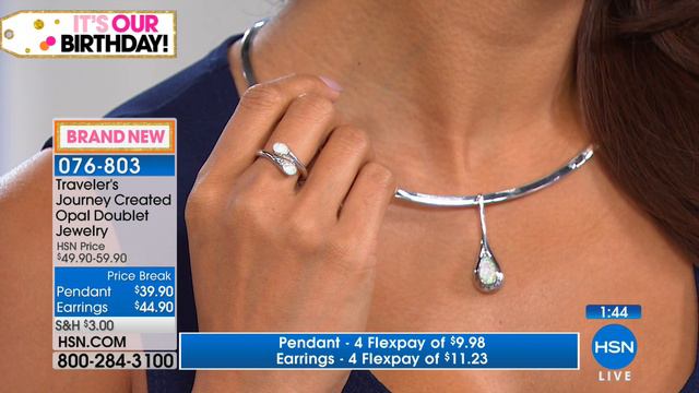 Traveler's Journey Created OpalQuartz Doublet Pendant смотреть онлайн