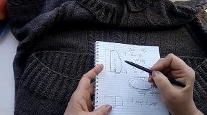 Вязание на полных. Реглан сверху на мужскую фигуру с животом..mp4