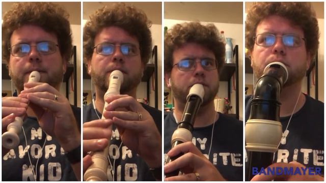 Brahms - Lullaby played by a recorder ensemble смотреть онлайн