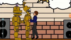 Первые аниматроники фредбер и спрингбони укус 87! #фнаф