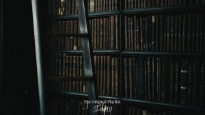 Dark Classical Academia - You’re studying in a large library at midnight 🕯️