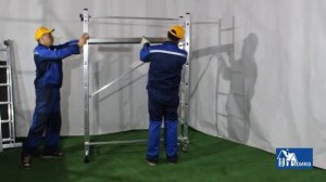 Алюминиевый помост-лестница Alumet SM 4007. Сборка