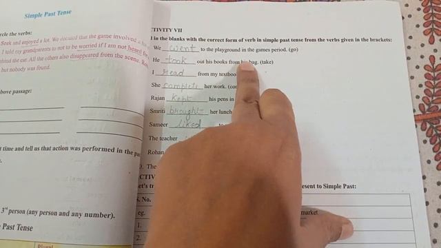 class 7 English grammer simple past tense worksheet смотреть онлайн