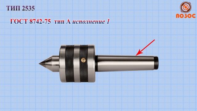 ТИП 2535 Центры вращающиеся с твердой вставкой с масленкой смотреть онлайн