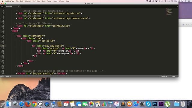 Bootstrap tutorial 17 - Navigation смотреть онлайн