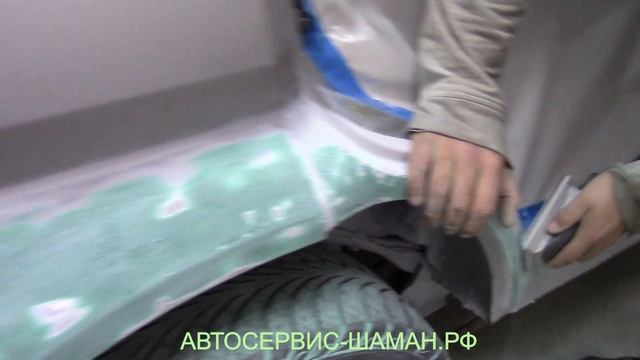 Кузовной ремонт арок и порогов на Honda HRV. Покраска автомобиля Хонда HRV. Видео для новичков