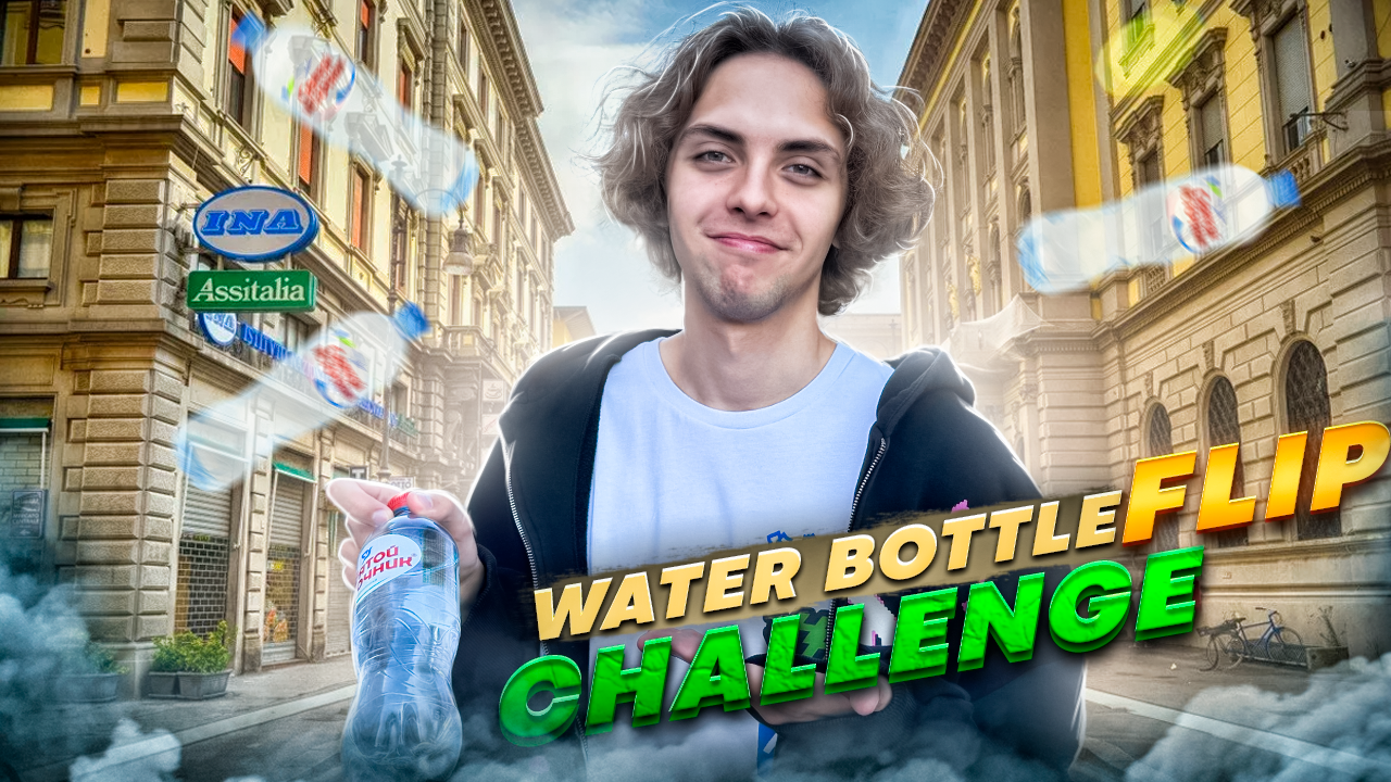 WATER BOTTLE FLIP CHALLENGE! ПОСТАВЬ БУТЫЛКУ И ЗАБЕРИ ДЕНЬГИ | Ч.1
