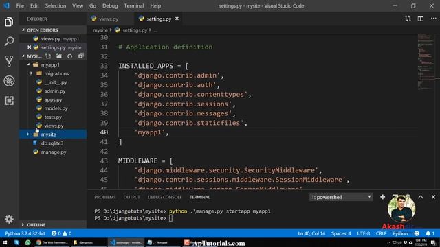 3 - Create App in Django Python | Django Tutorial Gujarati 2019 смотреть онлайн