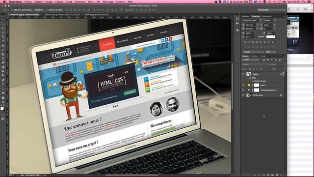 [TUTO] CRÉER LE MOCK-UP D'UN MACBOOK AVEC PHOTOSHOP смотреть онлайн