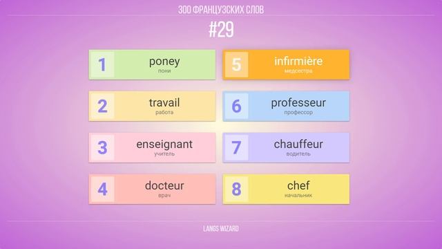 #29 | 300 французских слов. Французский для начинающего смотреть онлайн