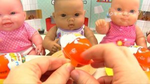 КИНДЕР ДЖОЙ для СЕСТРИЧЕК Мультики Как Мама Играла в Куклы Пупсики Открываем Сюрпризы 108мама тв