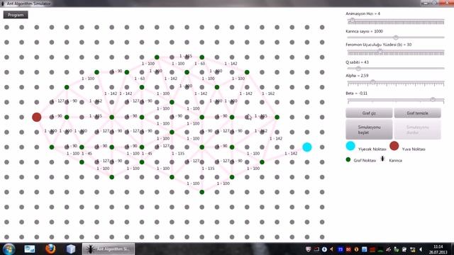 Ant Algorithm Simulator смотреть онлайн