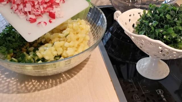Немецкий Картофельный Салат с редиской. Вкусно! смотреть онлайн