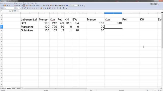 Eigene Kalorientabelle erstellen (mit Excel oder Open Office Calc) смотреть онлайн