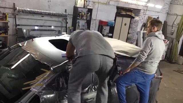 Полная Оклейка SRT8 в KPMF 8 Anthracite + установка Renegate смотреть онлайн