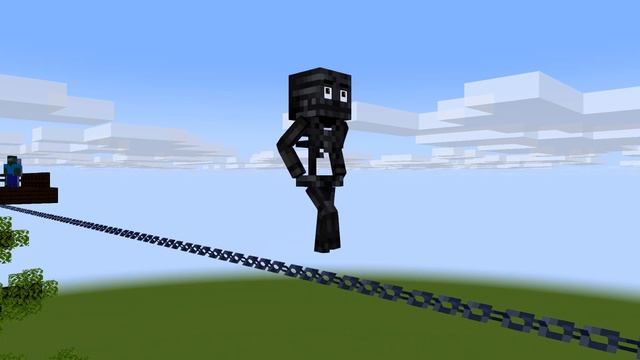 PIGMAN, PLEASE HOLD ON, DON'T FALL! Brave Lesson in Monster School - Minecraft Animation смотреть онлайн