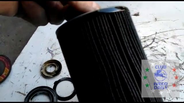 #124 Распил масляного фильтра MANN W 940/69 для IVECO Daily F1C смотреть онлайн