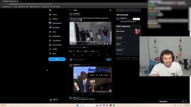 Adin Ross Reacts To Konvy FIGHTING The Island Boys смотреть онлайн