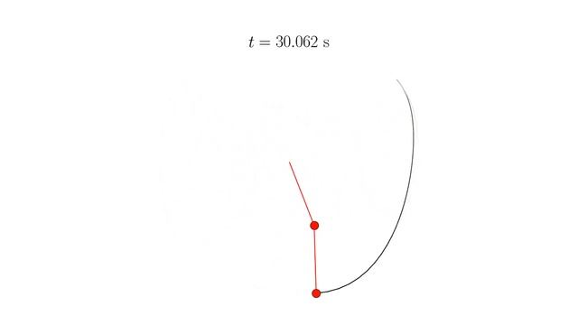 Double pendulum, python simulation смотреть онлайн
