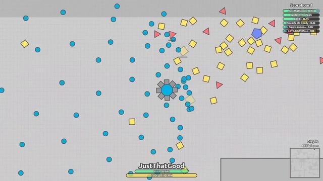 Kill all the Shapes | Green Shape Farming | Diep.io смотреть онлайн