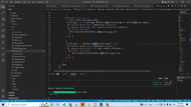 HOW TO USE LARAVEL PAGINATE WITH DATATABLE смотреть онлайн