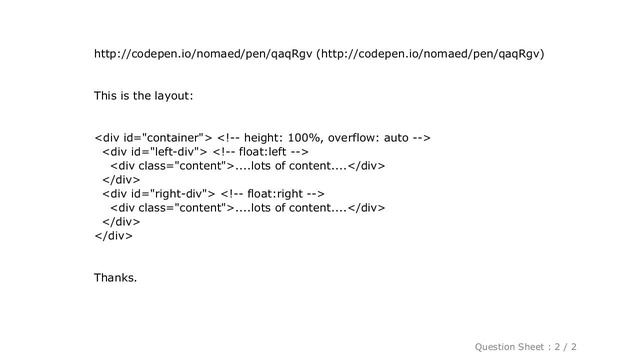 HTML : scrollHeight and clientHeight inside overflow:auto/scroll are equal смотреть онлайн