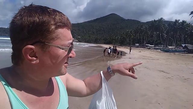 пляж Нактабон - Пуэрто Принцеса -Палаван -Филиппины часть 1/ Nagtabon Beach