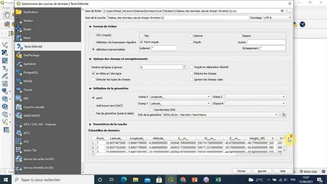9-QGIS: Ajouter vecteur à partir d'un Excel смотреть онлайн