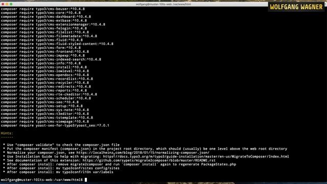 TYPO3 Extension "migrate2composer" - Hilfsmittel zur Migration nach Composer смотреть онлайн