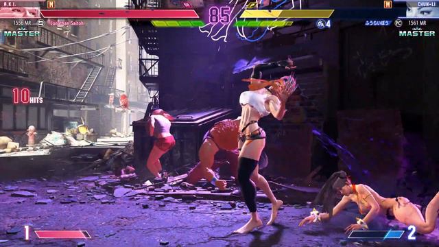 SF6 A.K.I. (Chun-Li, Cammy, Kimberly, Lily, Marisa) MOD Swap смотреть онлайн