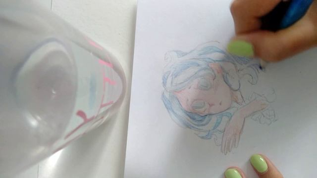 Рисую аниме тян ,(как рисовать лицо.) смотреть онлайн