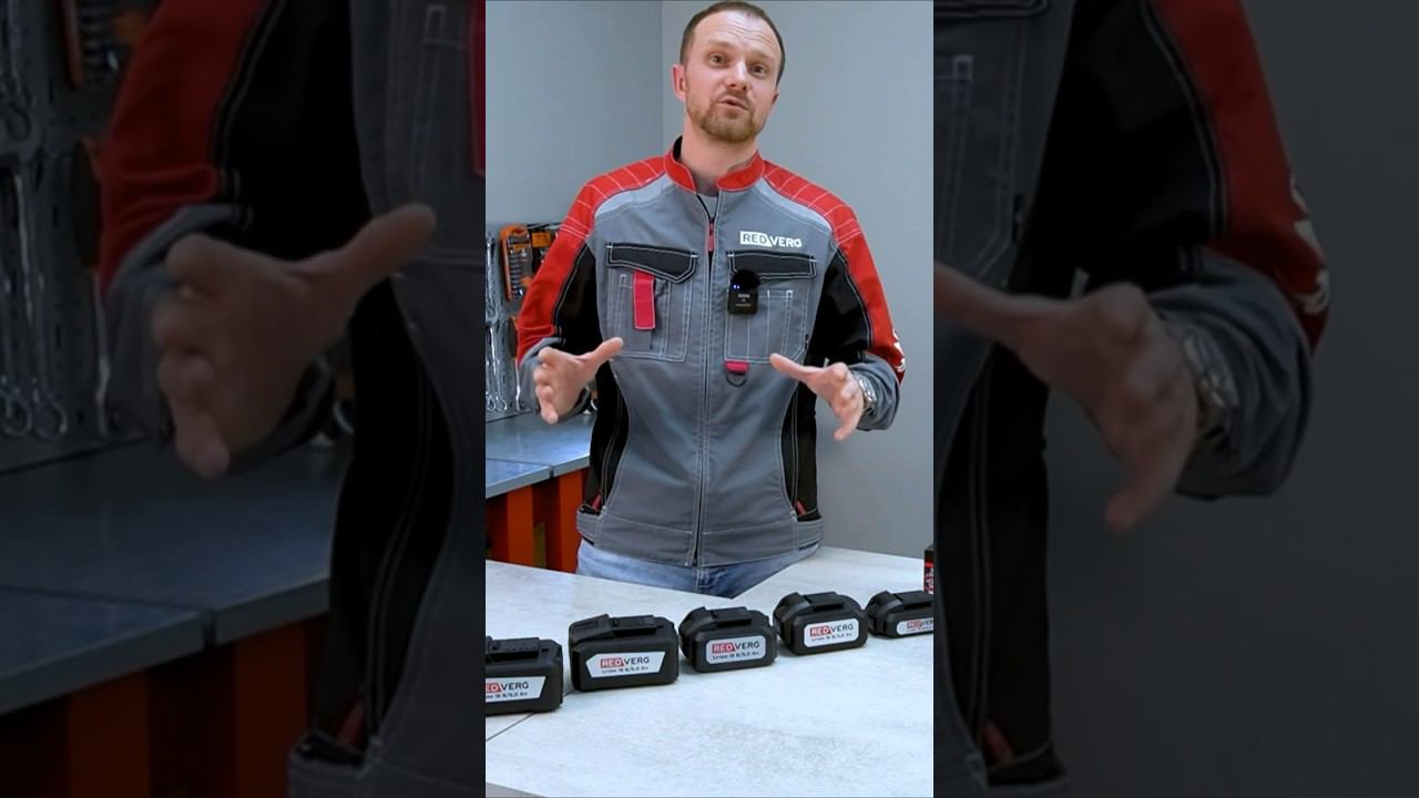 Как правильно хранить аккумуляторы для инструмента? #redverg смотреть онлайн