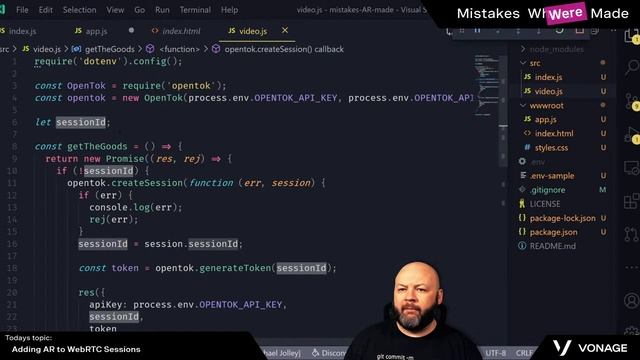 Adding AR to WebRTC sessions - Part 1 | Mistakes Were Made смотреть онлайн