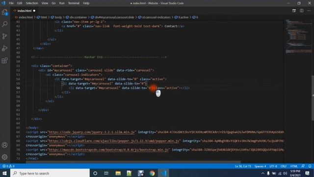 Responsive Slider Carousel Tutorial | HTM CSS & Bootstrap | Part - 2 смотреть онлайн