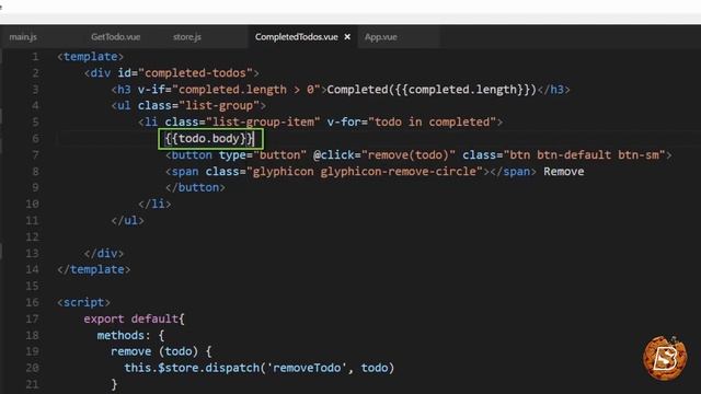 Vue.js 101 : Creating our Completed Todo Component смотреть онлайн