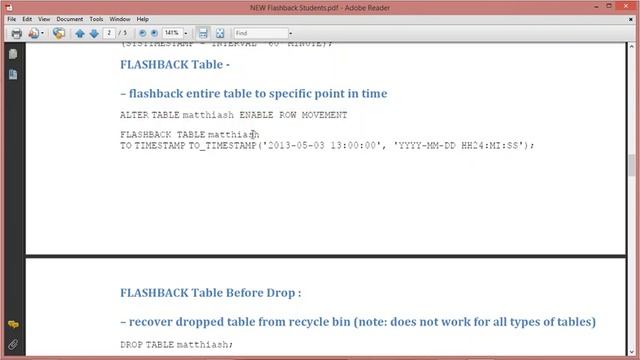 FLASHBACK & Its Types #Flashback #Oracle смотреть онлайн